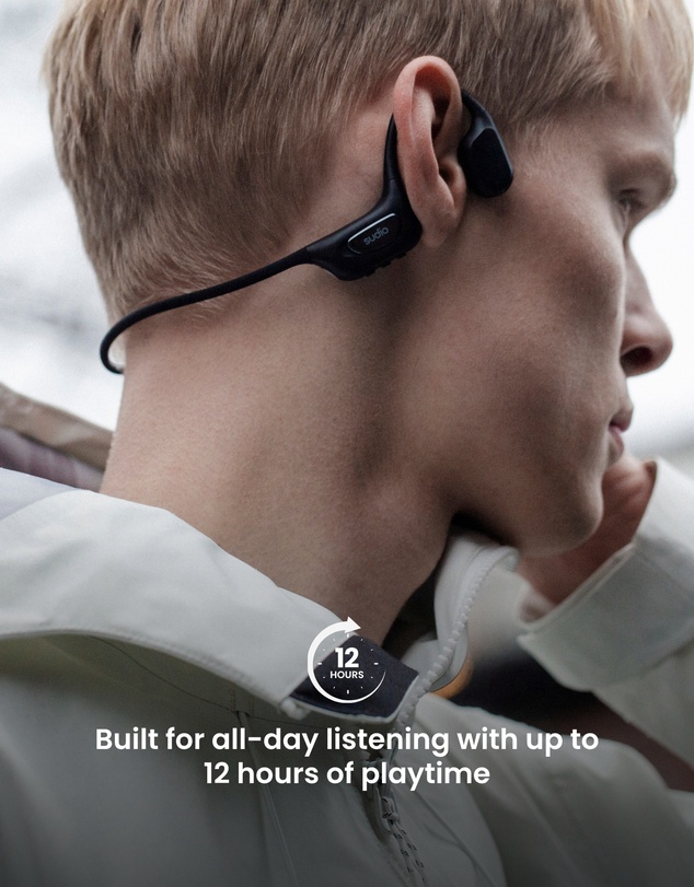Sudio - B5 - Bone Conduction Headphones True Wireless Bluetooth Headphones/Earbuds