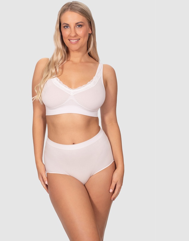 B Free Intimate Apparel - Seamless Cotton Full Briefs - 3 Pack