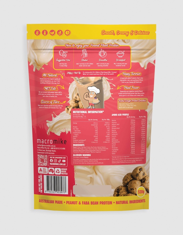 Macro Mike - Peanut Plant Protein Cookie Dough
