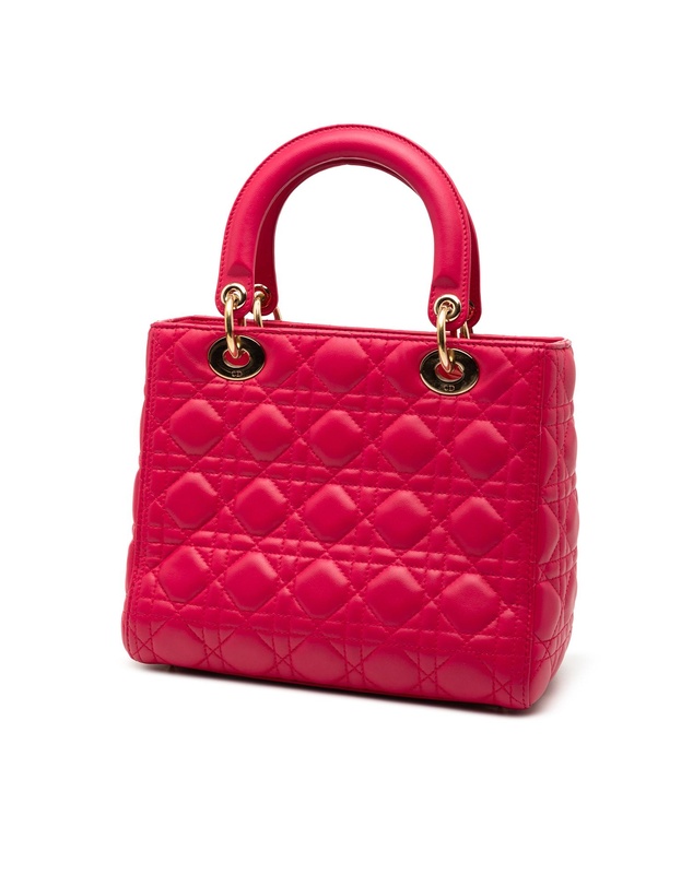 Pre-Loved by Azura Reborn - Pre-Loved Medium Lambskin Cannage Lady Dior