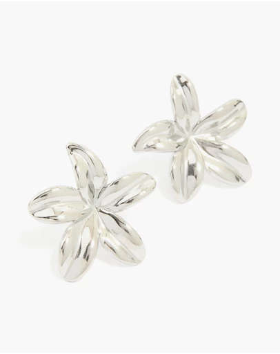 Lovisa - Waterproof Stainless Steel Small 5-Petal Flower Earrings