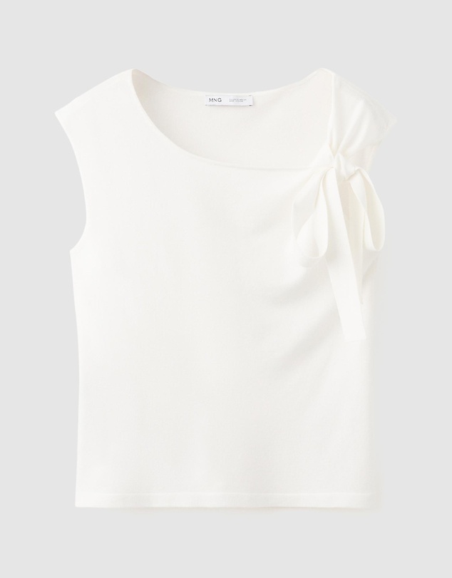 M.N.G - Fine Knit Jumper with Bow Detail
