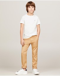 Tommy Hilfiger - Basic Crew Neck Short Sleeve Knit Tee - Kids