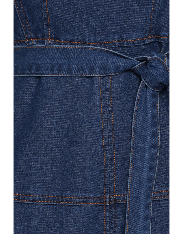 Petal & Pup - Sweeny Midi Dress - Dark Denim