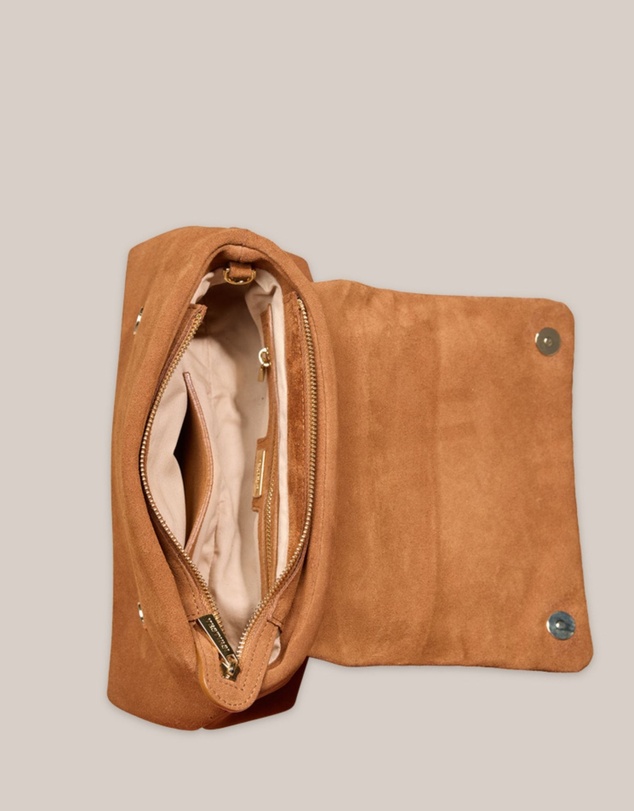 VESTIRSI - Celeste Cognac Clutch Crossbody Bag