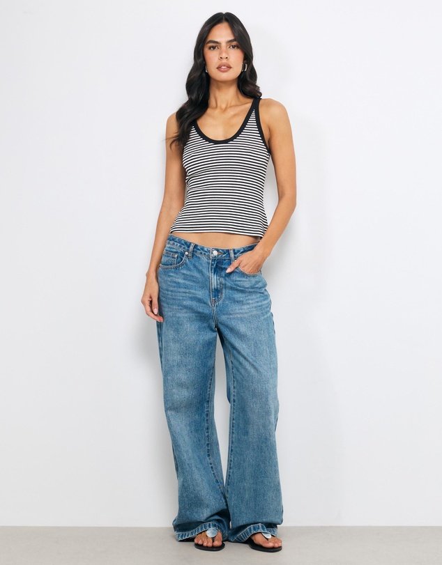 AERE - Cotton Stripe Tank