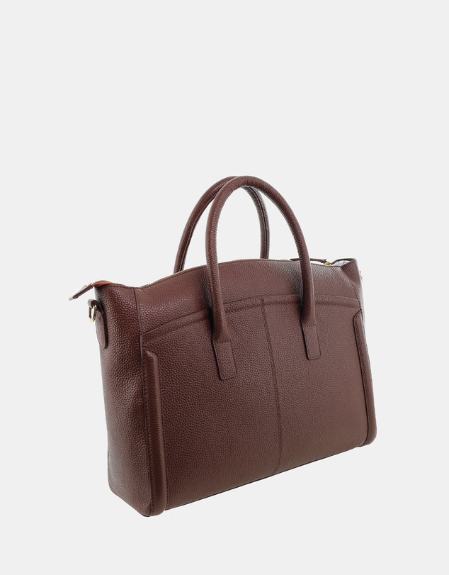 Pierre Cardin - Pierre Cardin Genuine Leather Square Tote Crossbody Bag