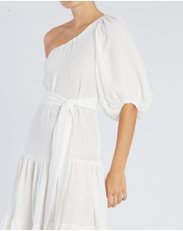 Amelius - Saloma Linen One Shoulder Dress