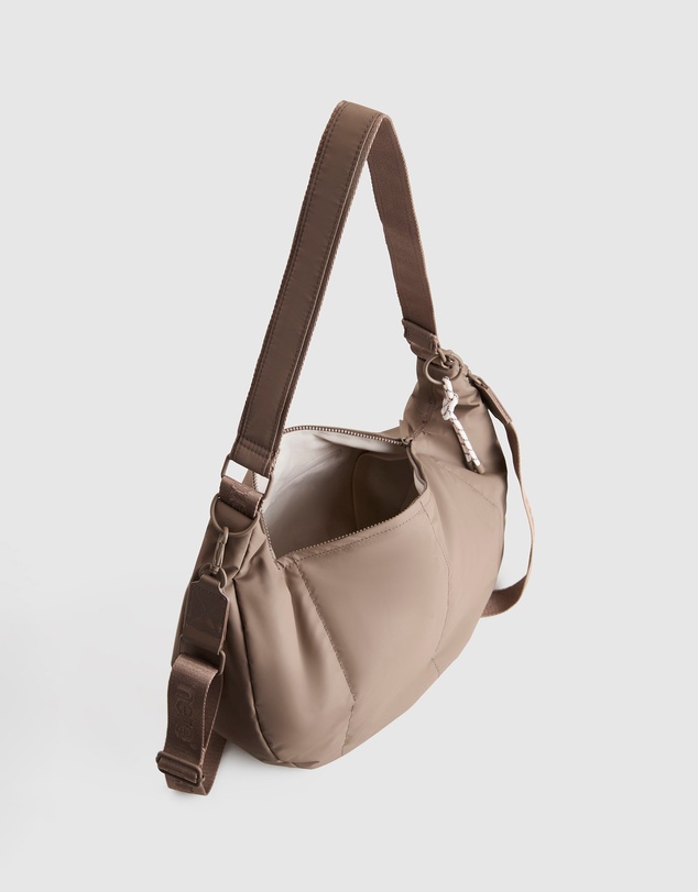 Nere - Coated Crescent Sling Bag