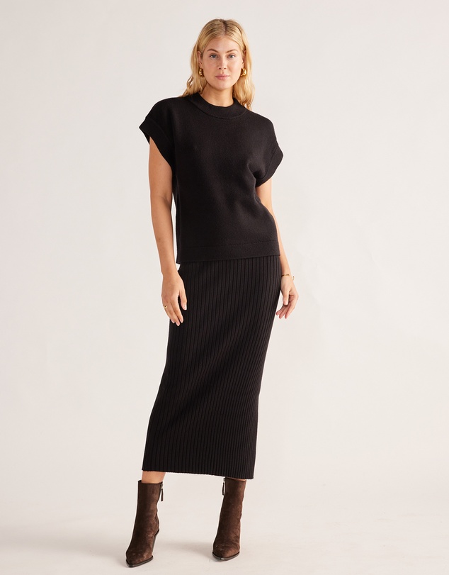 MOS The Label - Wistful Knit Midi Skirt