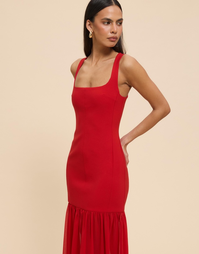 CHANCERY - Luella Scoop Neck Drop Waist Maxi Dress