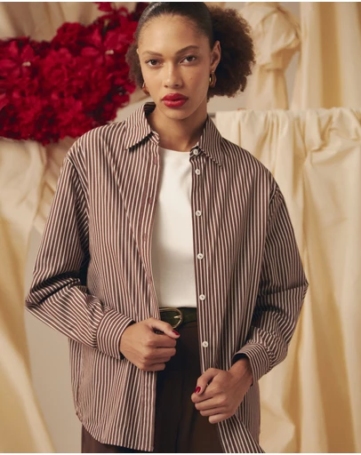 Forcast - Samara Cotton Striped Shirt