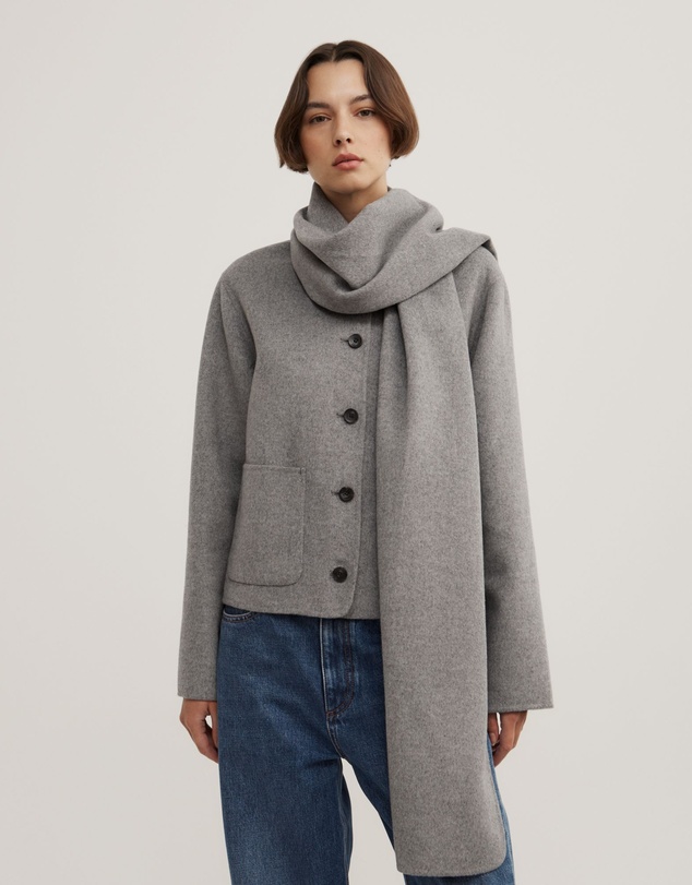 Witchery - Crop Scarf Coat