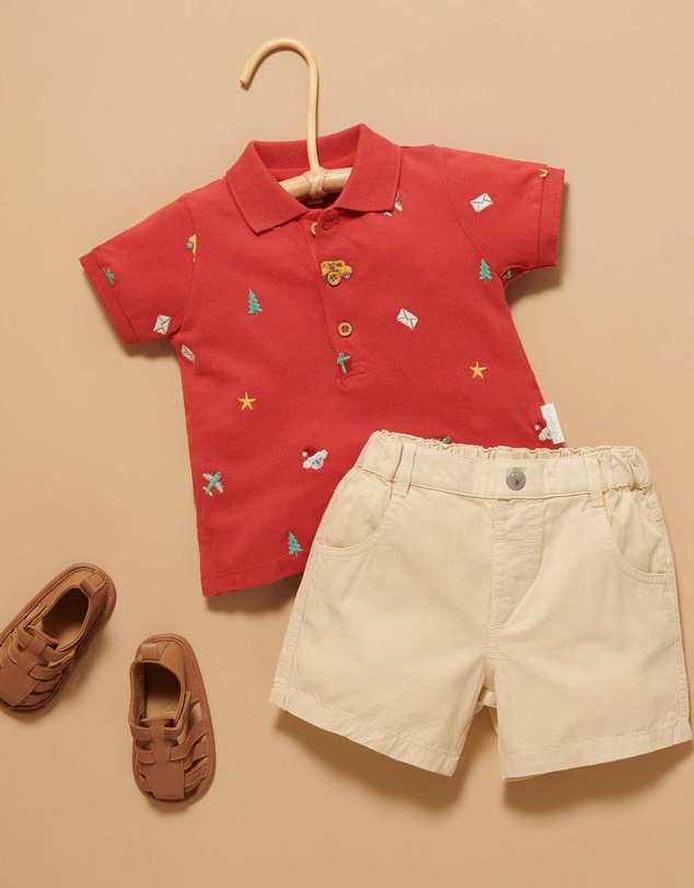 Purebaby - Christmas Polo -Kids-Babies