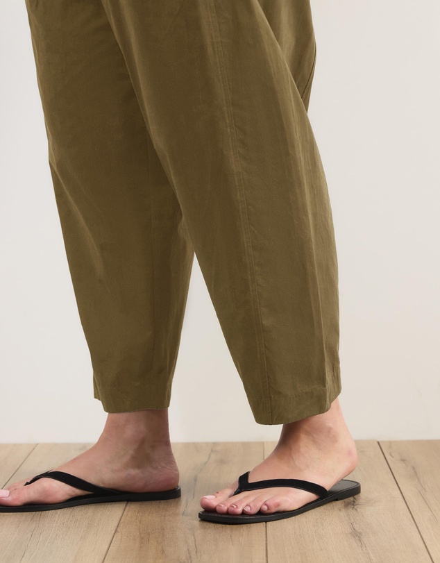 Atmos&Here Curvy - Sienna Cotton Barrel Leg Pants