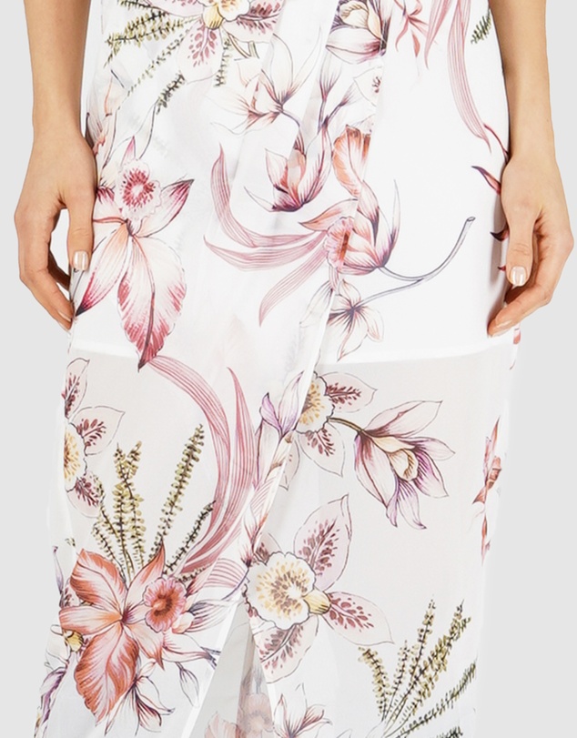 Amelius - Blushing Orchid Midi Dress