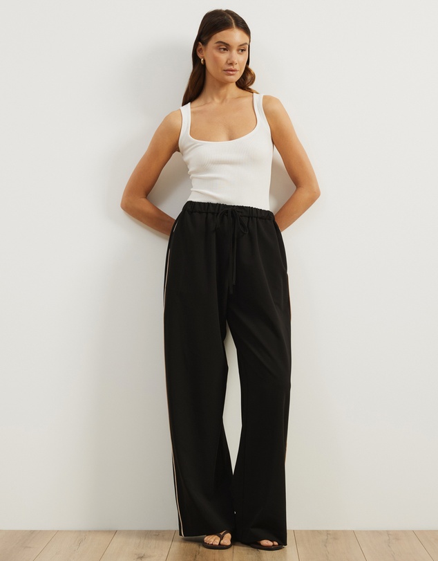 Atmos&Here - Zuma Contrast Piping Pants