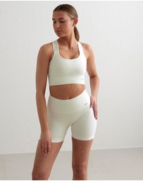 Aim'n - Ribbed Midi Biker Shorts