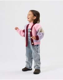 Goldie + Ace - Colour Block Knit Cardigan - Babies-Kids