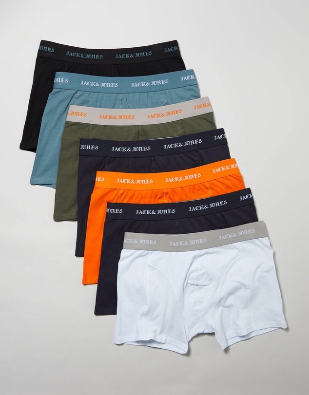 Jack & Jones - 7-Pack Jacmiles Solid Trunks
