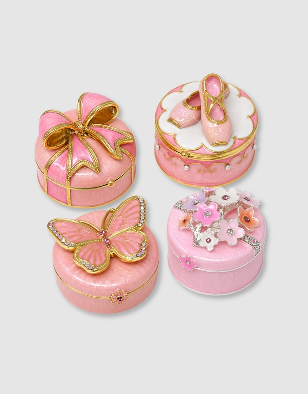 Pink Poppy - Blush & Gold Trinket Box Bundle