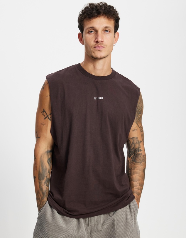 Thrills - Minimal Thrills Merch Fit Muscle Tee - ICONIC EXCLUSIVE