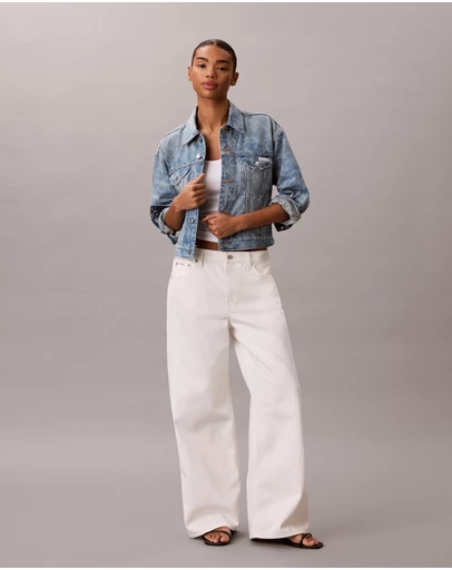 Calvin Klein Jeans - Allover Monogram 90s Denim Trucker Jacket