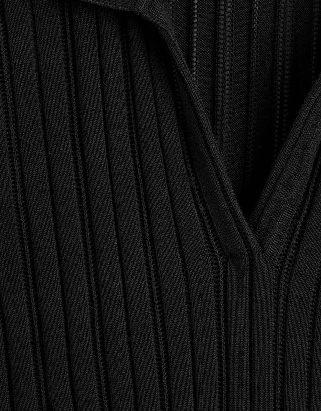 COS - Pointelle-Knit Cotton Polo Top