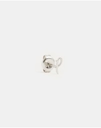 By Charlotte - Sterling Silver Love P Earring