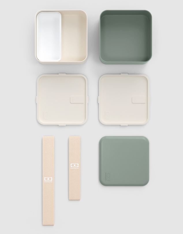 Monbento - Monbento Mb Square Bento Box - Bi-Colour Green