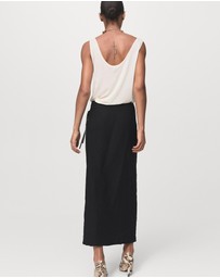 M.N.G - Wrinkled Effect Wrap Skirt