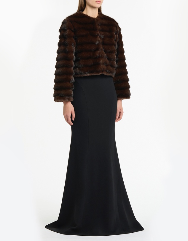 Carla Zampatti - Mocha Cropped Fur Jacket