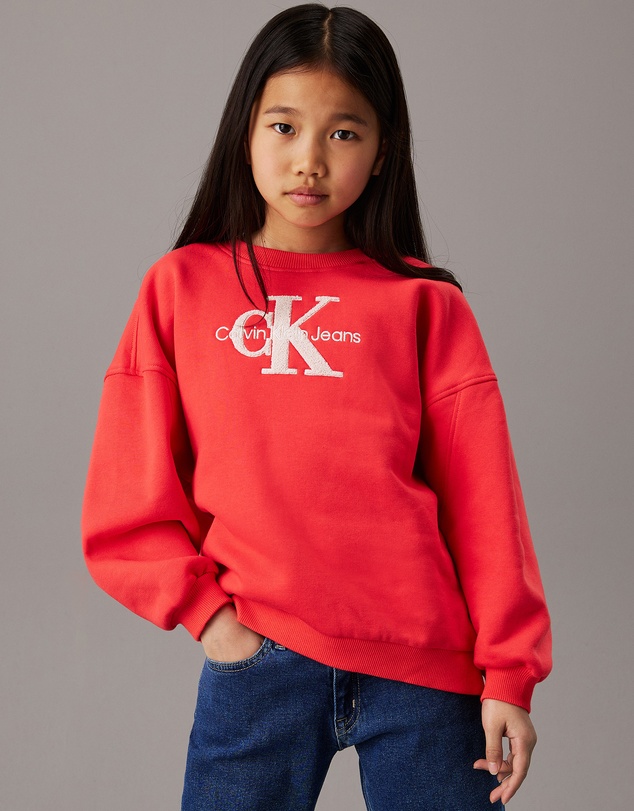 Calvin Klein Jeans - Girls Oversized Fleece Logo Sweatshirt