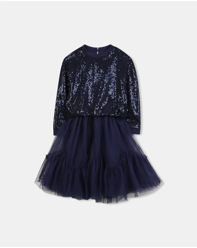 Billieblush - Sequin-Embellished Tulle Dress - Kids-Teens