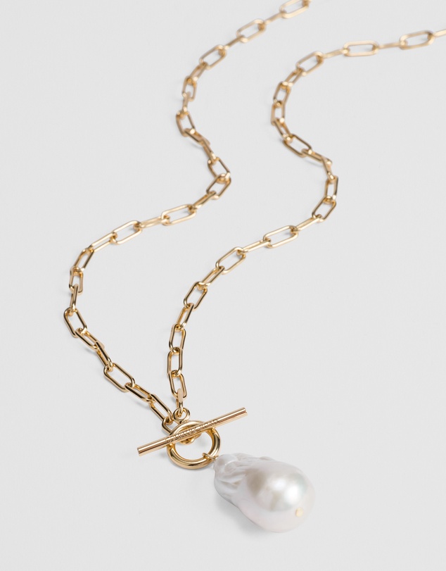 Country Road - Lila Freshwater Pearl Long Necklace