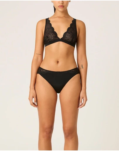Modibodi - Ines Midi Period Brief Moderate Absorbency Noir Black