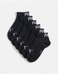 Puma - 3-Pack Plain Quarter Socks - Kids-Teens