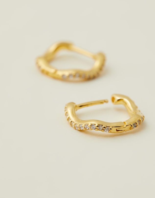 SAINT VALENTINE - Luna Wave Huggies - Gold