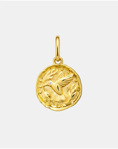 Zoe Olivia - 14K Gold Vermeil Hummingbird Charm