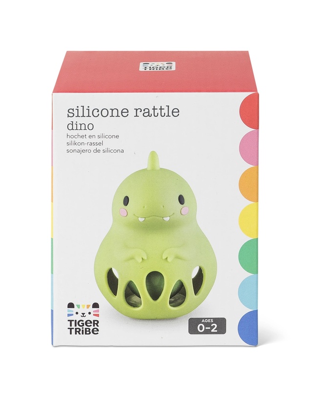 Tiger Tribe - Silicone Rattle - Dino