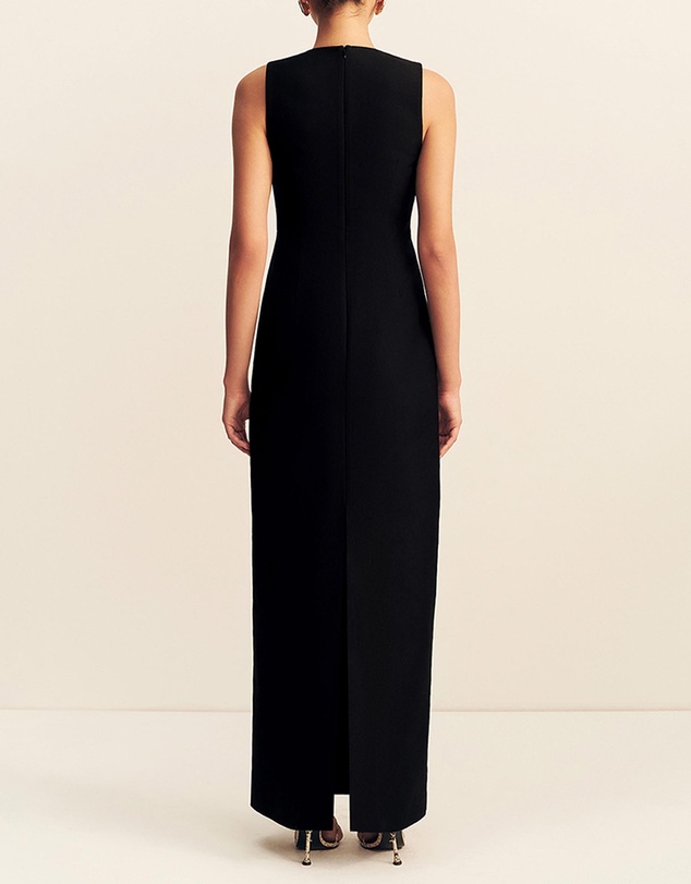 Shona Joy - Otis Plunged Fitted Maxi Dress
