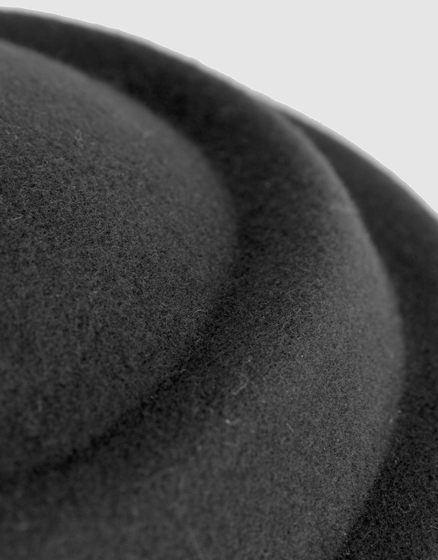Max Alexander - Felt Black Pillbox Hat