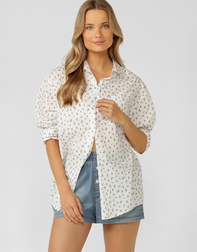 Lorna Jane - Provincial Floral Long Sleeve Shirt