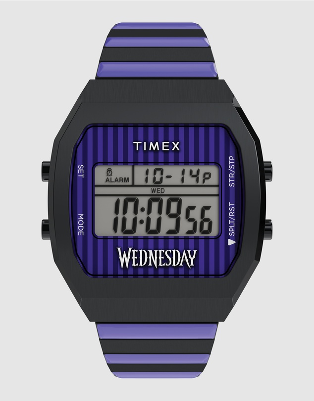 TIMEX - Timex x Wednesday T80 36mm Stainless Steel Expansion Band Watch