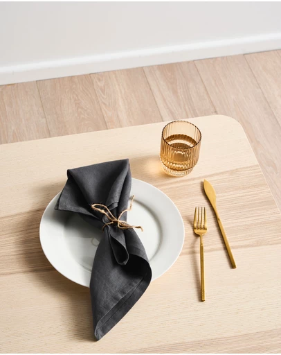 Linen House - Nimes Pure Linen 4 Piece Napkin Set