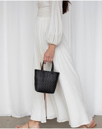Mimmi Terra - Woven Micro Tote Nera