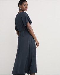 Seasalt - Seasalt Cornwall Navy Evenglow Satin Dress