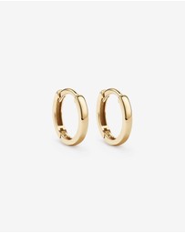 Michael Hill - 12mm Medium Polished Huggie Earrings in 10kt Yellow Gold