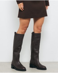 AERE - Leather Knee Boots
