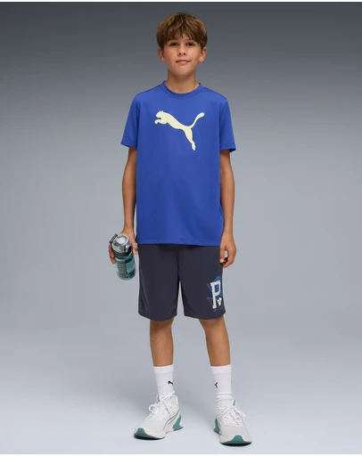 Puma - Train All Day Essentials Cat Logo Tee - Teens